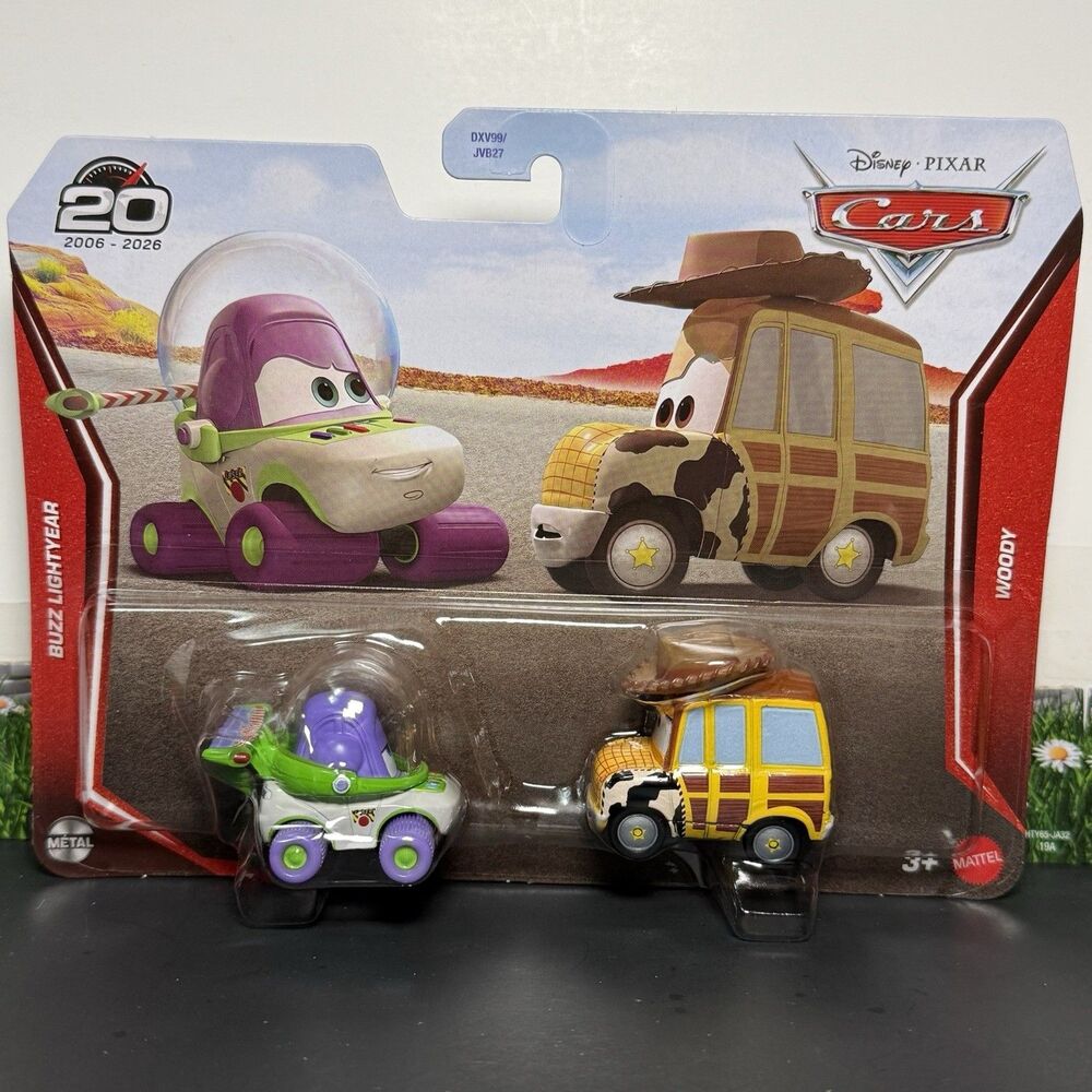 Disney Pixar Cars Woody Buzz Lightyear Toy Story 2 Pack Diecast 20th 2026 New